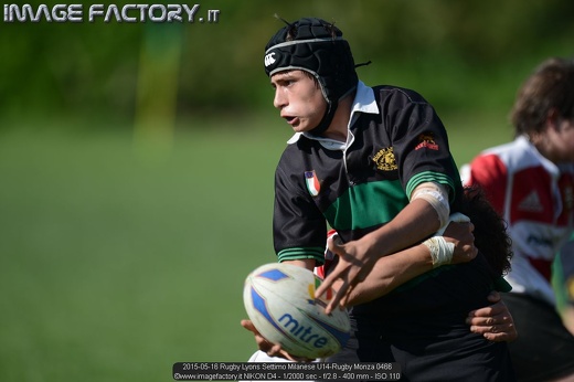 2015-05-16 Rugby Lyons Settimo Milanese U14-Rugby Monza 0466